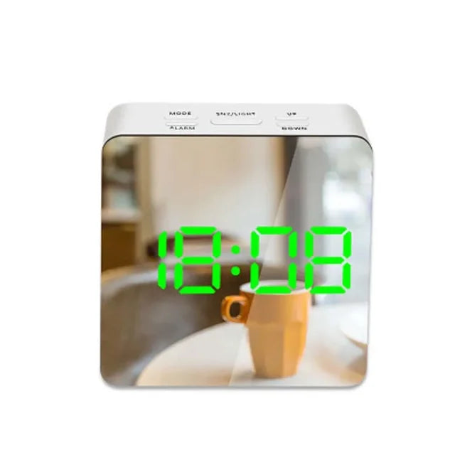 LED Mirror Alarm Clock Digital