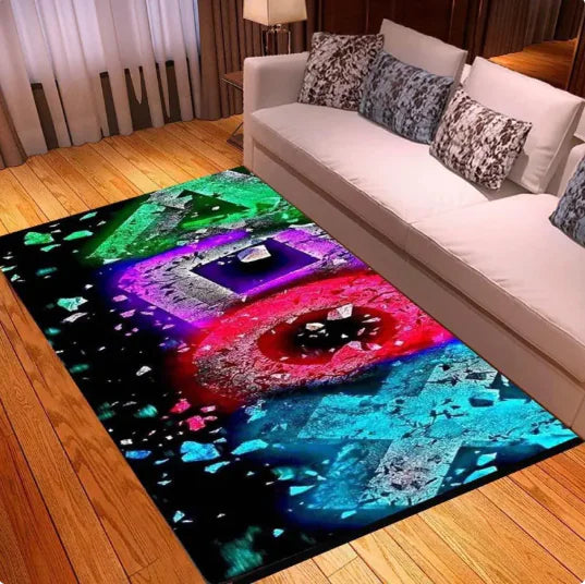 Game Controller Printed Living Room Carpet