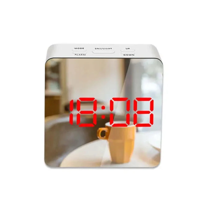 LED Mirror Alarm Clock Digital