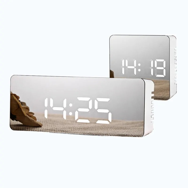 LED Mirror Alarm Clock Digital